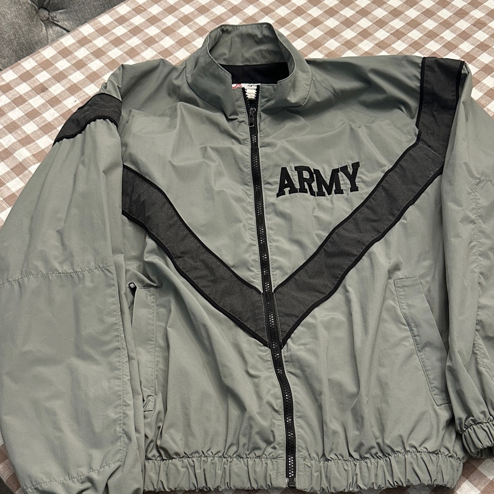 Men's Army Military Jacket - Gray and Black
